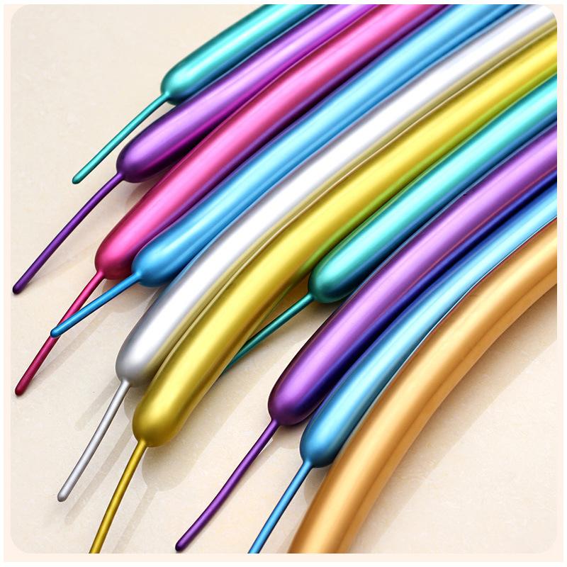 100pcs metallic Magic Long balloons strip Balloon Shiny Chrome Tying Twist latex Balloon Birthday Wedding Party decoration
100pcs metallic Magic Long balloons strip Balloon Shiny Chrome Tying Twist latex Balloon Birthday Wedding Party decoration