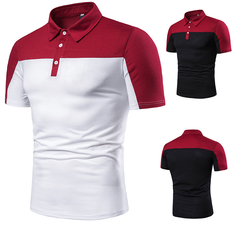 Men poloShirt Short Sleeve PoloShirt Chest Three Stripe Color Stitching Fashion Lapels Men Short Sleeve Men Shirt, Black
Men poloShirt Short Sleeve PoloShirt Chest Three Stripe Color Stitching Fashion Lapels Men Short Sleeve Men Shirt, Black