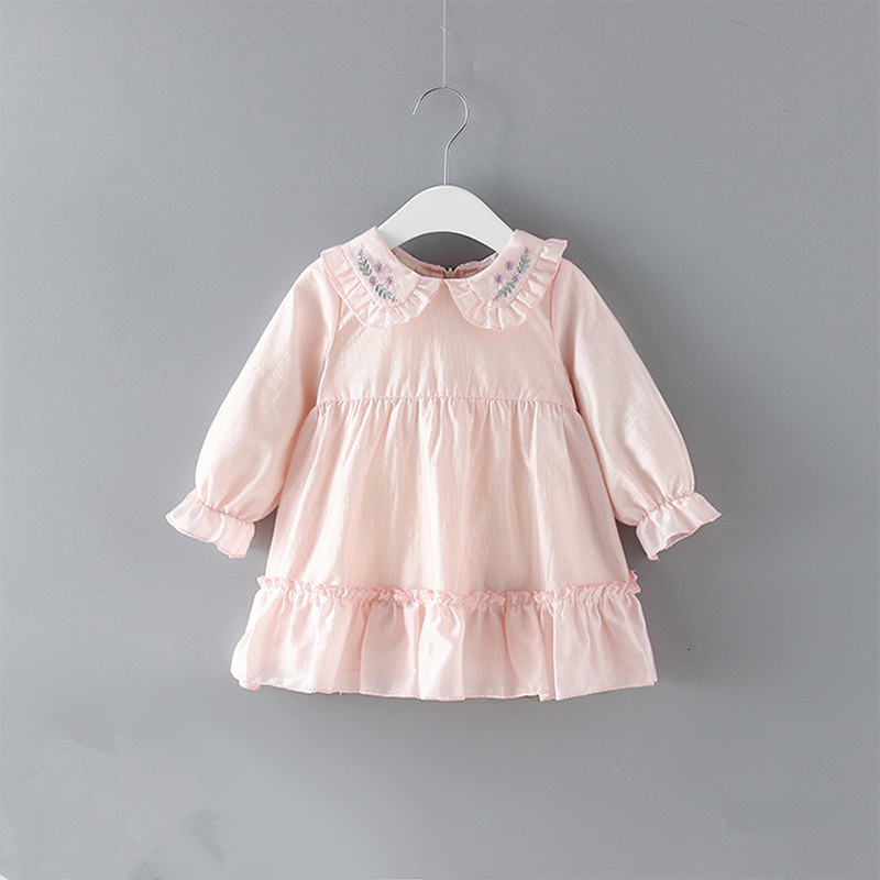 2021 New Girls Clothes Floral Embroidery Peter Pan Collar Lantern Sleeve Baby Party A-line Es 0-2y V3ox, Pink
2021 New Girls Clothes Floral Embroidery Peter Pan Collar Lantern Sleeve Baby Party A-line Es 0-2y V3ox, Pink