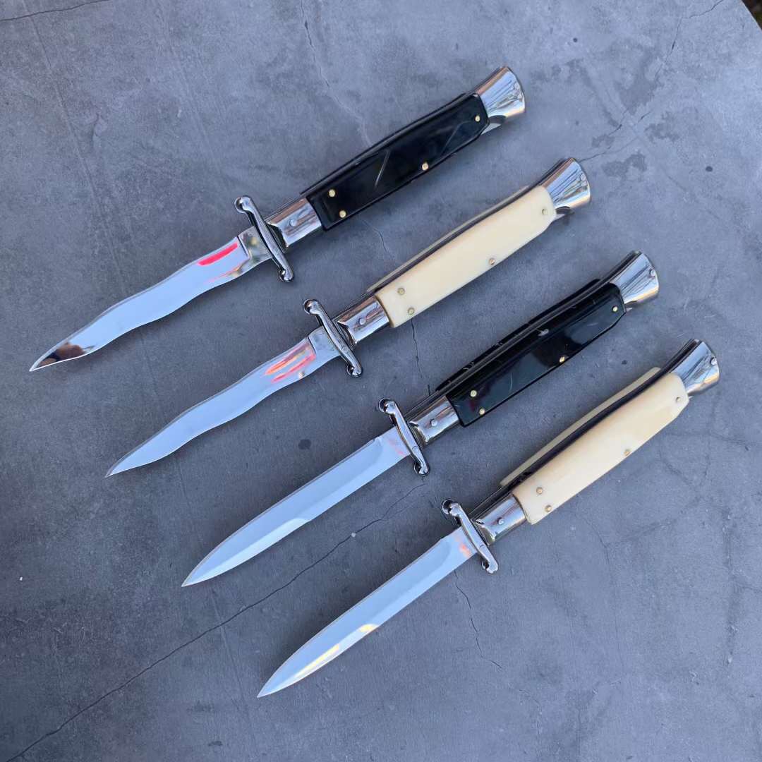 Mafia Automatic Knife snake blade 4 style handle steel head gauntlet tactical knife outdoor survival tool EDC self-defense knives
Mafia Automatic Knife snake blade 4 style handle steel head gauntlet tactical knife outdoor survival tool EDC self-defense knives