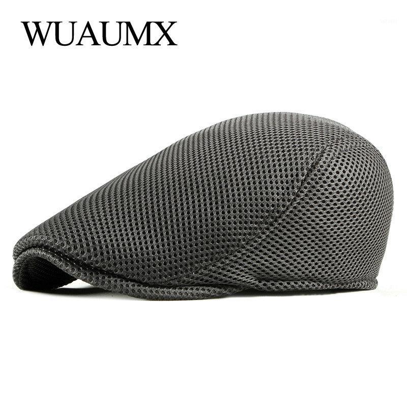 Wuaumx Summer Casual Breathable Berets Hat Plain Mesh Peaked Flat Ivy Cap Duckbill Hat Men Women Solid White Black Beret Cap1
Wuaumx Summer Casual Breathable Berets Hat Plain Mesh Peaked Flat Ivy Cap Duckbill Hat Men Women Solid White Black Beret Cap1