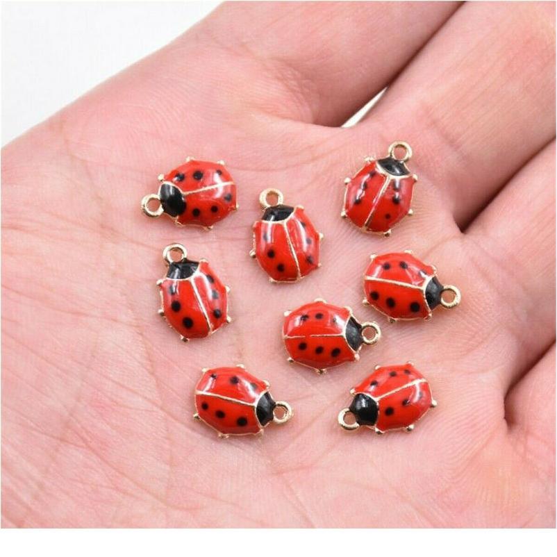 10pcs Ladybird Red Enamel Ladybug Charms For Bracelet Ladybug Beads Pendant For Necklace Diy Jewelry Making jllEeF, Black
10pcs Ladybird Red Enamel Ladybug Charms For Bracelet Ladybug Beads Pendant For Necklace Diy Jewelry Making jllEeF, Black