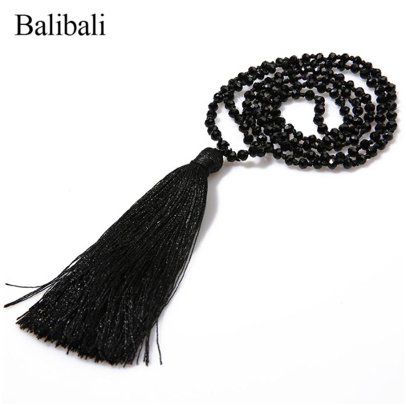 Balibali Trendy Women Necklace Men Crystal Faceted Colorful Beads Necklaces Long Tassel Knotted Friendship Gifts Femme Halsband
Balibali Trendy Women Necklace Men Crystal Faceted Colorful Beads Necklaces Long Tassel Knotted Friendship Gifts Femme Halsband