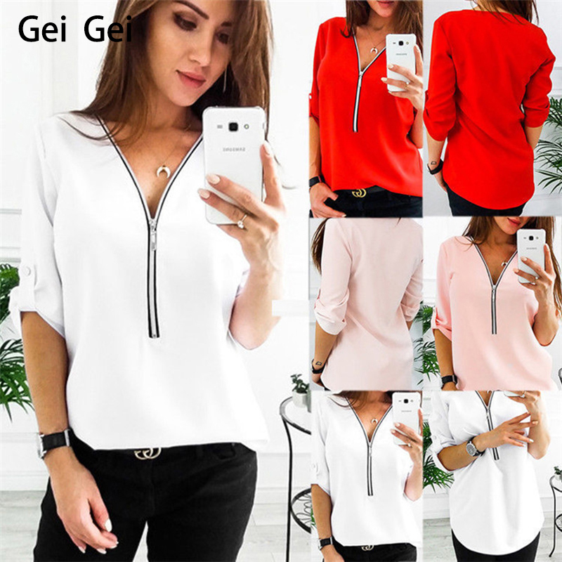 Autumn Tshirt Women Zipper Best Friend V-Neck Long Sleeve Loose Pullover Harajuku T-Shirt Tops Female Casual New Year Clothing 201125, Pink
Autumn Tshirt Women Zipper Best Friend V-Neck Long Sleeve Loose Pullover Harajuku T-Shirt Tops Female Casual New Year Clothing 201125, Pink