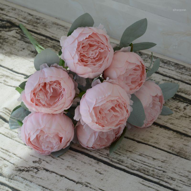 Silk Artificial Peony Bouquet Flowers Decoration 7 Heads Pink Blue Red White Artificial Fake Peonies Flowers Home Decor1
Silk Artificial Peony Bouquet Flowers Decoration 7 Heads Pink Blue Red White Artificial Fake Peonies Flowers Home Decor1