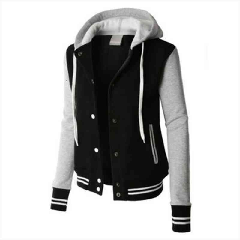 women long sleeve hoodies stitching color single breasted sweatshirt female sweat coat casual fashion sportswear plus size, Black
women long sleeve hoodies stitching color single breasted sweatshirt female sweat coat casual fashion sportswear plus size, Black