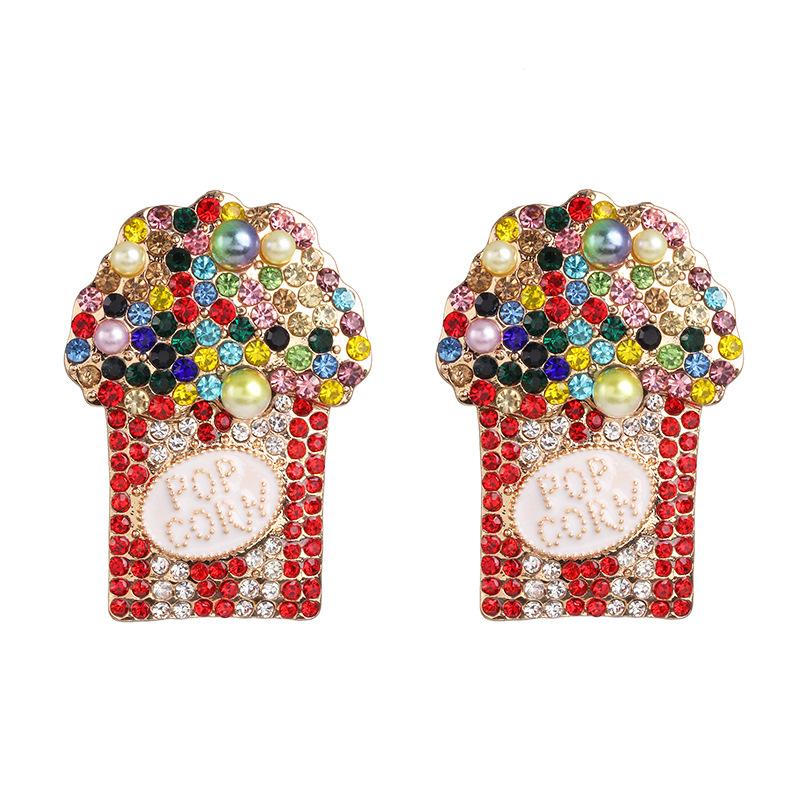 Wgoud Colorful Crystal Rhinestone Cartoon Popcorn Stud Earring Fashion Multicolor Creative Stud Earring For Women Femme
Wgoud Colorful Crystal Rhinestone Cartoon Popcorn Stud Earring Fashion Multicolor Creative Stud Earring For Women Femme