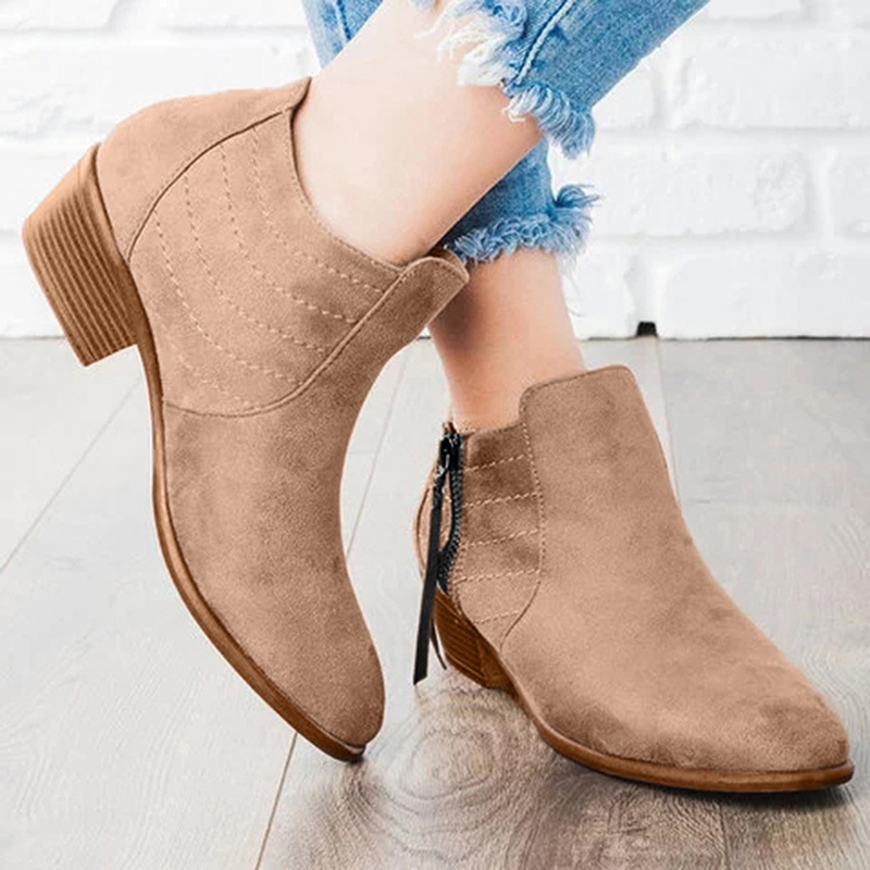 Lucyever fake suede vintage ankle for the women 2020 Autumn pointed finger of square foot woman big size casual boots QQNS, Black
Lucyever fake suede vintage ankle for the women 2020 Autumn pointed finger of square foot woman big size casual boots QQNS, Black