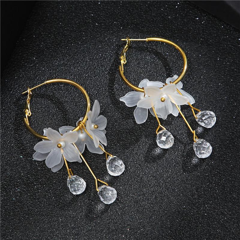 2020 Korean Unique Resin Acrylic Flower Dangle Earrings for Women Clear Big Rhinestone Charm Ear Jewelry Boucle Pendientes Mujer
2020 Korean Unique Resin Acrylic Flower Dangle Earrings for Women Clear Big Rhinestone Charm Ear Jewelry Boucle Pendientes Mujer