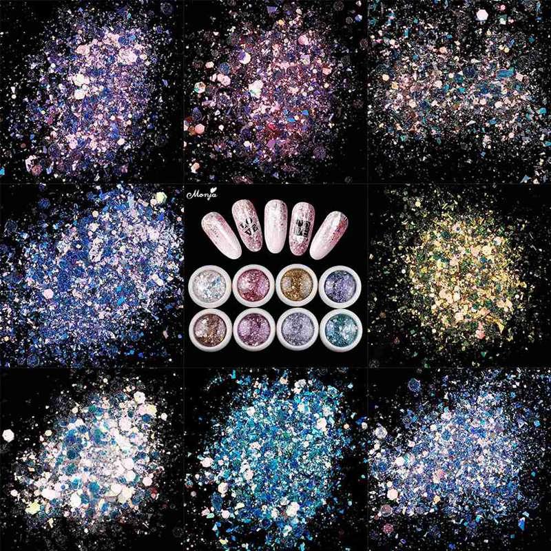 Nail Art Glitter Sequins Mixed Shape Flakes UV Gel Polish Sparkling Powder Dust 3D DIY Charm Decorations
Nail Art Glitter Sequins Mixed Shape Flakes UV Gel Polish Sparkling Powder Dust 3D DIY Charm Decorations