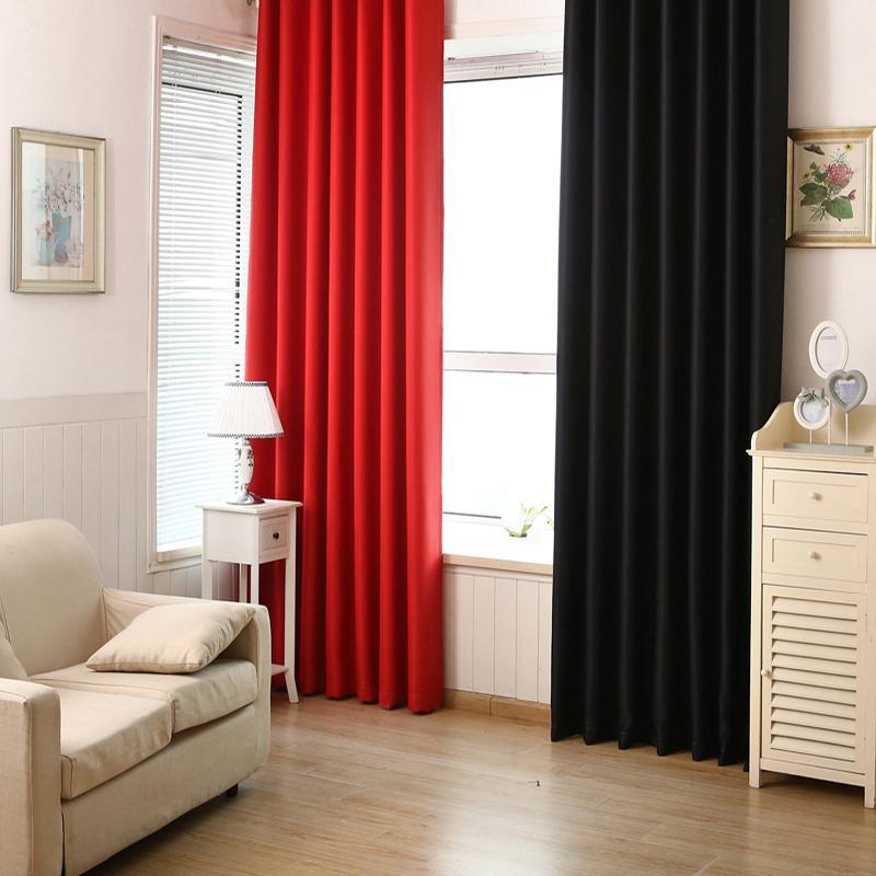 Solid color Full blackout curtains red black window curtain for Living Room Bedroom Kitchen window drape shading Home decoration
Solid color Full blackout curtains red black window curtain for Living Room Bedroom Kitchen window drape shading Home decoration