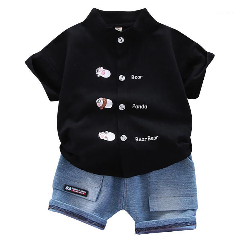 KANCOOLD Boy Child Flying Sleeve Cartoon Standing Territory Marmot Alphabet Button Shirt + Denim Pocket Shorts Set1, Black
KANCOOLD Boy Child Flying Sleeve Cartoon Standing Territory Marmot Alphabet Button Shirt + Denim Pocket Shorts Set1, Black