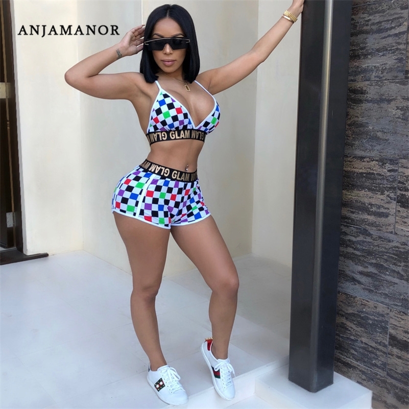 ANJAMANOR Plaid Sexy 2 Piece Set Women Crop Top and Shorts Beach Outfits 2020 Summer Club Wear Checkerboard Short Sets D35-I93 T200701, Camo
ANJAMANOR Plaid Sexy 2 Piece Set Women Crop Top and Shorts Beach Outfits 2020 Summer Club Wear Checkerboard Short Sets D35-I93 T200701, Camo