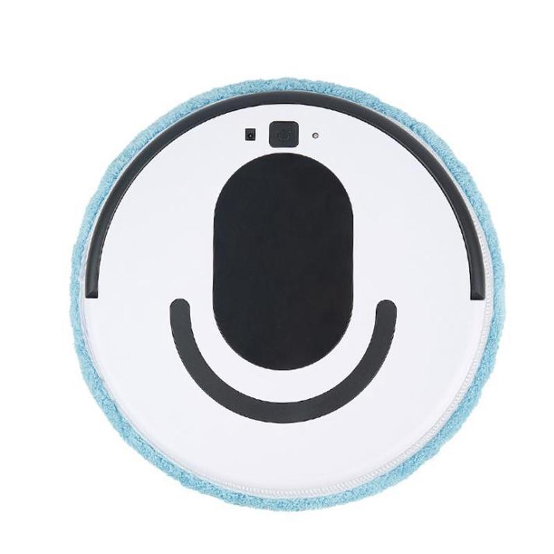 

USB Smart Sweeping Robot Floor Wash Wiping Mopping Machine Wet Dry Cleaner Rotating Walking Smart Sweeper,white