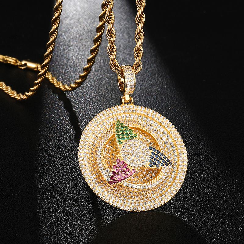 Pendant Necklaces D&Z Colorful Rhinestone Geometric Round Necklace Men Hip Hop Iced Out Bling Jewelry
Pendant Necklaces D&Z Colorful Rhinestone Geometric Round Necklace Men Hip Hop Iced Out Bling Jewelry