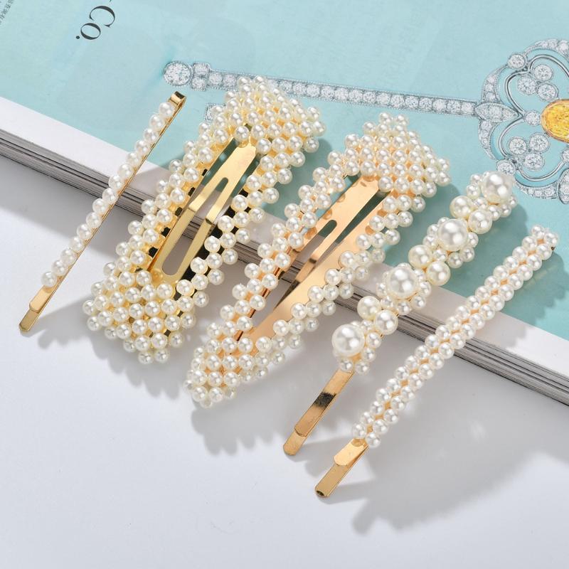 New Fashion Women Pearl Hair Clip Snap Hair Barrette Stick Hairpin Styling Accessories For Women Girls
New Fashion Women Pearl Hair Clip Snap Hair Barrette Stick Hairpin Styling Accessories For Women Girls