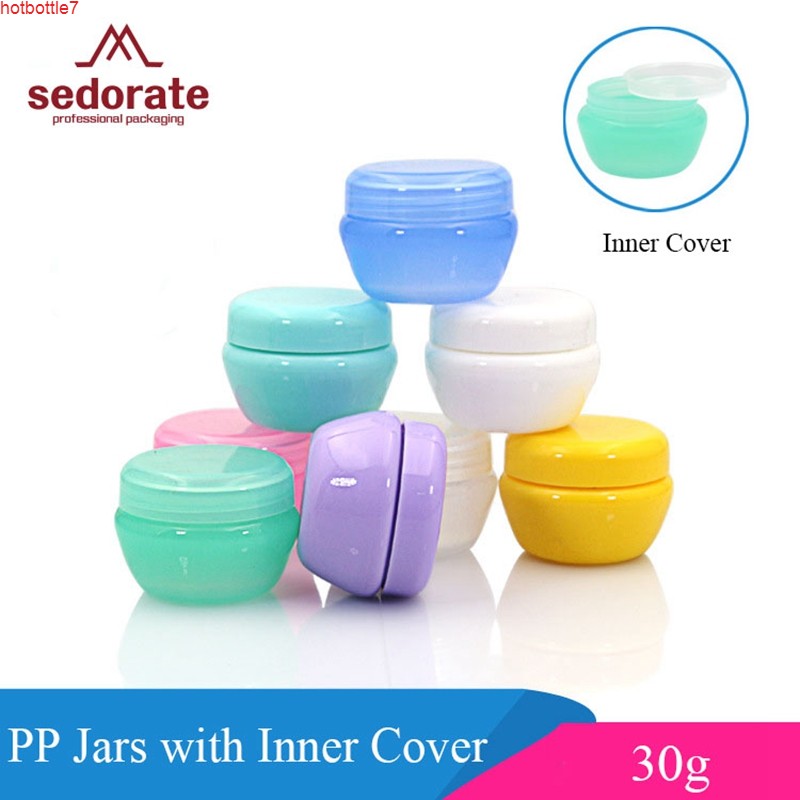 Sedorate 20 pcs/Lot Cute Ball Cream Jars For Cosmetic Packaging 30g PP With Inner Cover Leak Proof Containers JX094-1high quantity
Sedorate 20 pcs/Lot Cute Ball Cream Jars For Cosmetic Packaging 30g PP With Inner Cover Leak Proof Containers JX094-1high quantity