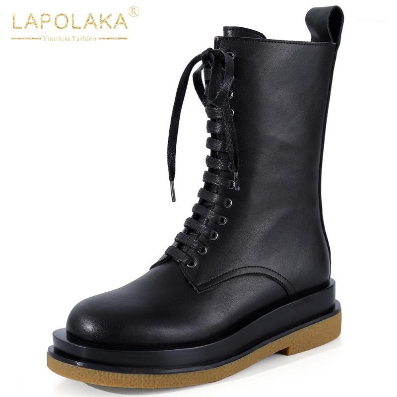 Lapolaka New Arrivals Motorcycle Boots Woman Shoes Comfortable Lace Up Genuine Leather Cool INS Hot Ankle Boots Female1, Black
Lapolaka New Arrivals Motorcycle Boots Woman Shoes Comfortable Lace Up Genuine Leather Cool INS Hot Ankle Boots Female1, Black