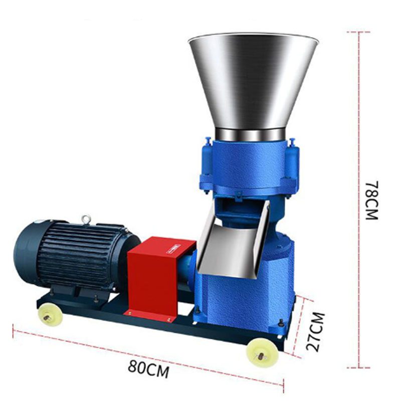2020 latest hot sale KL-125 4KW pellet mill, animal feed wood pellet machine, biomass pellet mill 120-150kg/h