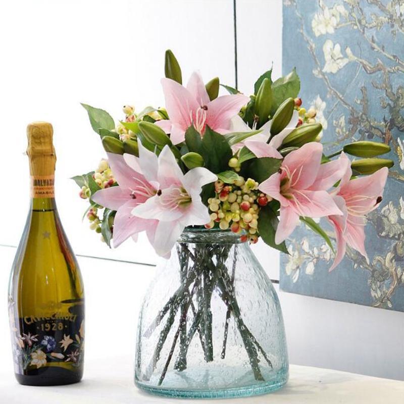 1 Branch of high quality hand-made perfume lily single bouquet For wedding home photography decoration artificial fake flower1, White pink
1 Branch of high quality hand-made perfume lily single bouquet For wedding home photography decoration artificial fake flower1, White pink
