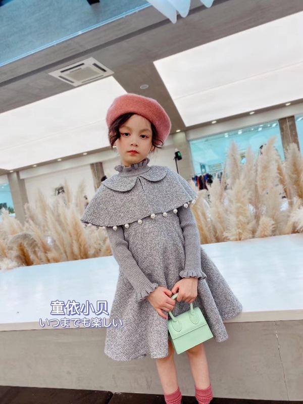 Children's dress 2020 autumn new products Western style small lapel pearl design pure color girl princess dresses, Black
Children's dress 2020 autumn new products Western style small lapel pearl design pure color girl princess dresses, Black
