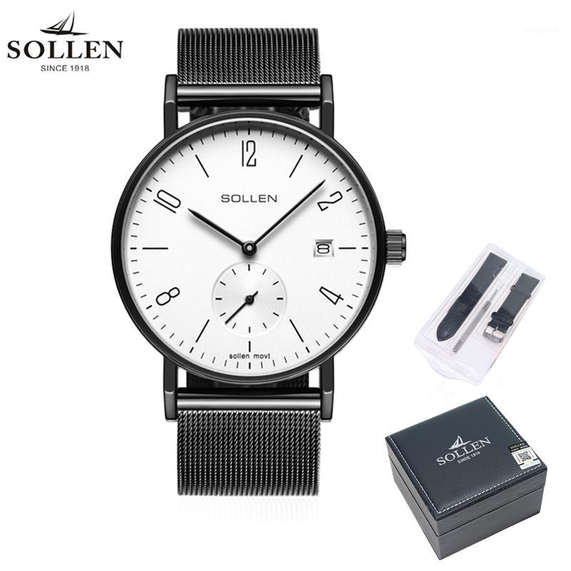 Wristwatches Men Watch SOLLEN Brand Relogio Masculino Business Watches For Ultra Slim Style JAPAN Movement Male 90451, White
Wristwatches Men Watch SOLLEN Brand Relogio Masculino Business Watches For Ultra Slim Style JAPAN Movement Male 90451, White