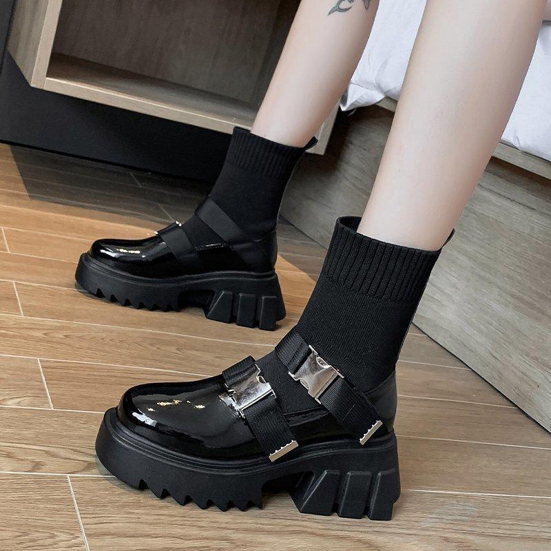 Designer-Fashion Boots Black Platform Women Long Sock Ladies Winter Shoes Slip On Elasticity Knitted Knee High Boot, Short black
Designer-Fashion Boots Black Platform Women Long Sock Ladies Winter Shoes Slip On Elasticity Knitted Knee High Boot, Short black