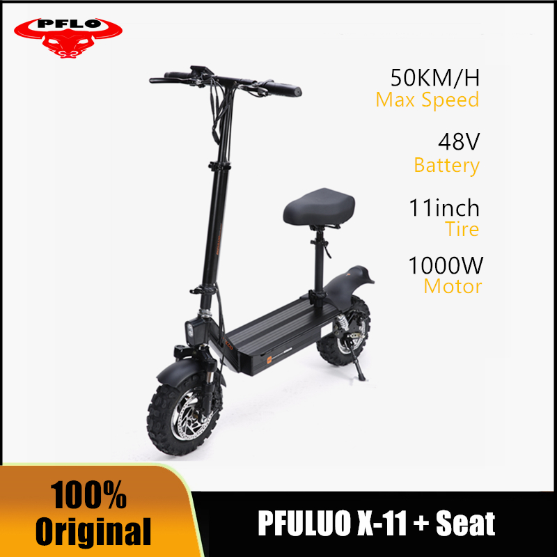 PFULUO X11 Adult Electric Scooter with 48V /1000W Strong Power Kick Scooter 11 inch 50km/h Max Speed E Scooters with Seat
PFULUO X11 Adult Electric Scooter with 48V /1000W Strong Power Kick Scooter 11 inch 50km/h Max Speed E Scooters with Seat