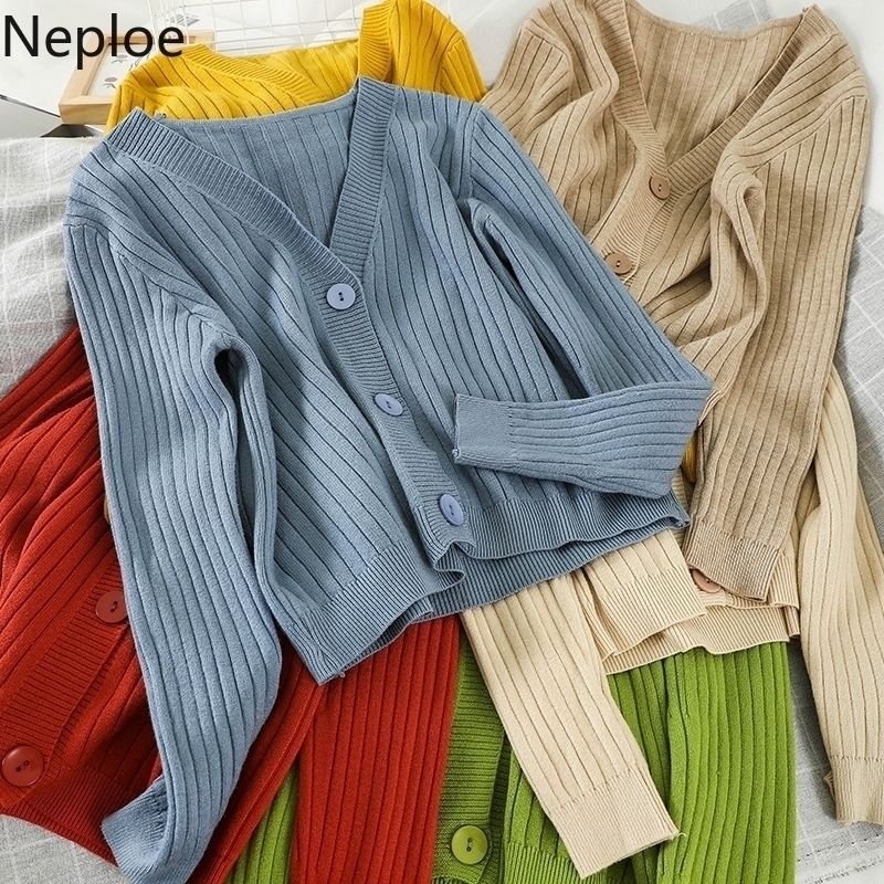 Neploe New Solid Knit Cardigan Women Fashion Long Sleeve Single Breasted Sweater Casual Loose V Neck Cardigans Mujer 1B091 201130, Brick red
Neploe New Solid Knit Cardigan Women Fashion Long Sleeve Single Breasted Sweater Casual Loose V Neck Cardigans Mujer 1B091 201130, Brick red