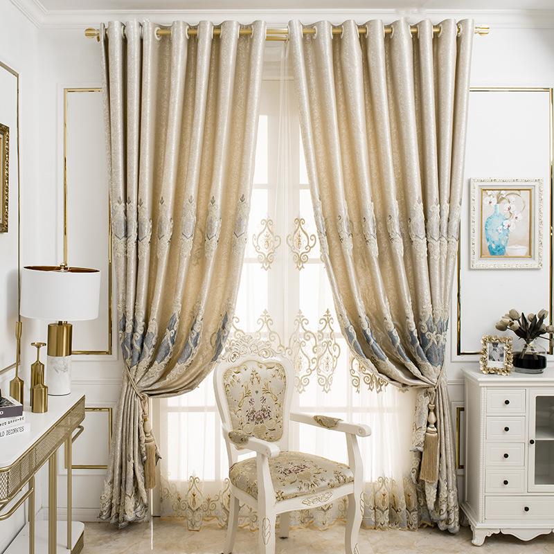 Polyester European Luxury elegance Embroidery Blackout curtain for living room/ Kitche French Window Drapes Shading Cloth Decor, Yarn
Polyester European Luxury elegance Embroidery Blackout curtain for living room/ Kitche French Window Drapes Shading Cloth Decor, Yarn