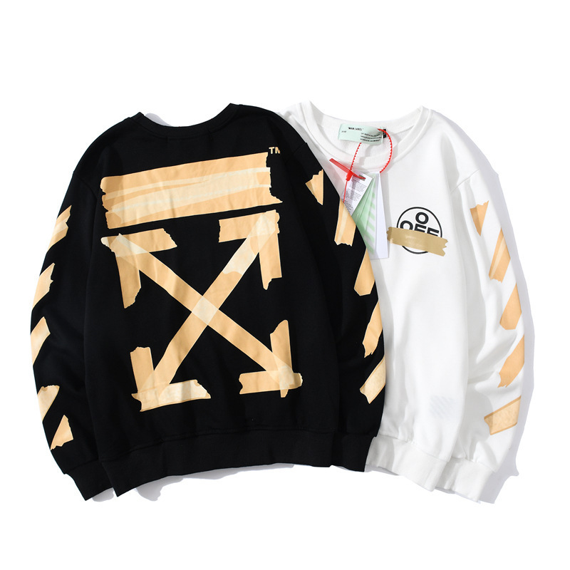 Autumn Winter 2020 New Off Letter Arrow Strip Printing Men's and Women's Loose Thin Sweater Coat, Black
Autumn Winter 2020 New Off Letter Arrow Strip Printing Men's and Women's Loose Thin Sweater Coat, Black