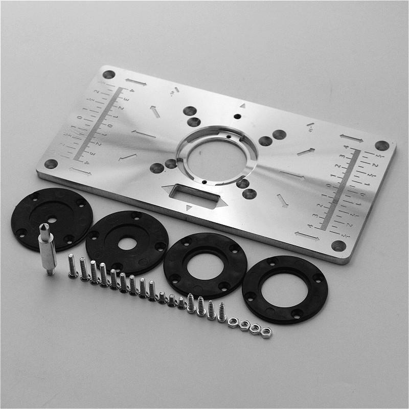 Router Table Plate 700C Aluminum Router Table Insert Plate W/ 4 Rings Screws for Woodworking Benches Trimming Boring and Milling
Router Table Plate 700C Aluminum Router Table Insert Plate W/ 4 Rings Screws for Woodworking Benches Trimming Boring and Milling