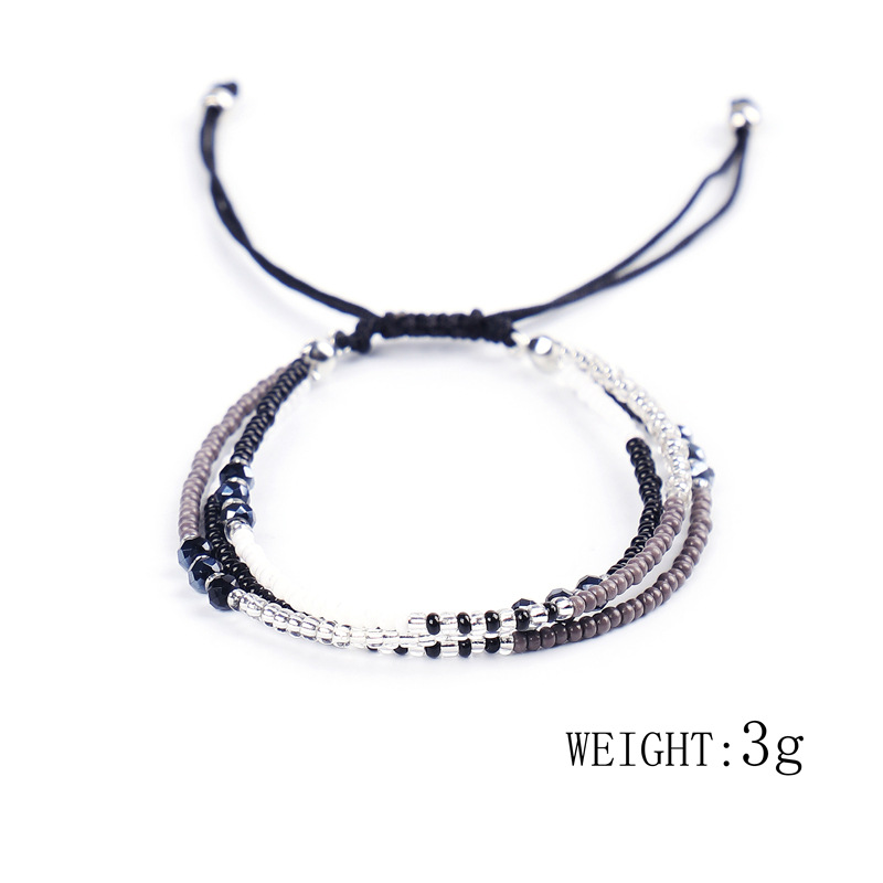 Colorful Crystal Rice Beads Strands Bracelet Jewelry for Women Gift