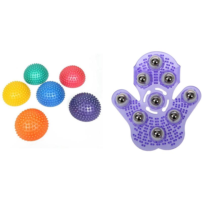 1x Metal Rolling Ball Massage Full Body Beauty Massager Glove Purple & 6Pc Adult Fitness Training Equipment Ball
1x Metal Rolling Ball Massage Full Body Beauty Massager Glove Purple & 6Pc Adult Fitness Training Equipment Ball