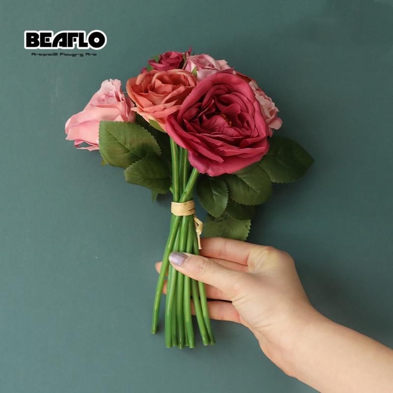 1Bouquet 9 Heads Artificial Flower Roses Fake Wedding Flowers Silk Flowers Home Decoration Plants Wall Garden Decor, Pink
1Bouquet 9 Heads Artificial Flower Roses Fake Wedding Flowers Silk Flowers Home Decoration Plants Wall Garden Decor, Pink