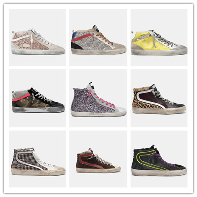 Golden Mid Slide Star Shoe Francy Hi Sneakers Italy Deluxe Brand Gritter High-Top snakeskin Do-old Dirty Designer Man Women Shoes, E13
Golden Mid Slide Star Shoe Francy Hi Sneakers Italy Deluxe Brand Gritter High-Top snakeskin Do-old Dirty Designer Man Women Shoes, E13