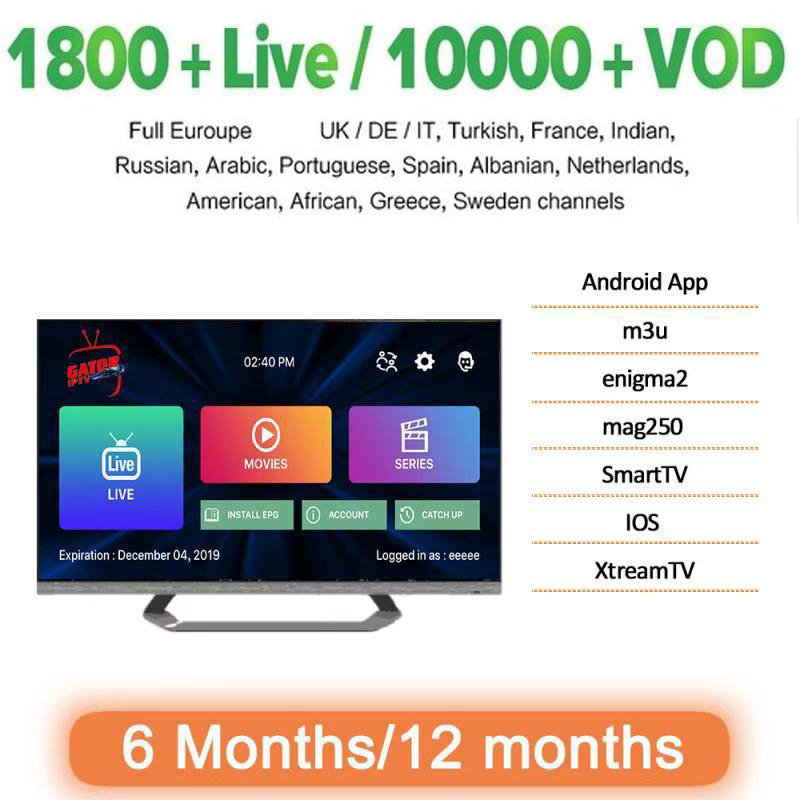The latest European IPTV M3U supports smart TV, Android and iPhone, which can be used in Spain, Germany,France, Australia USA Portugal Israel etc от DHgate WW