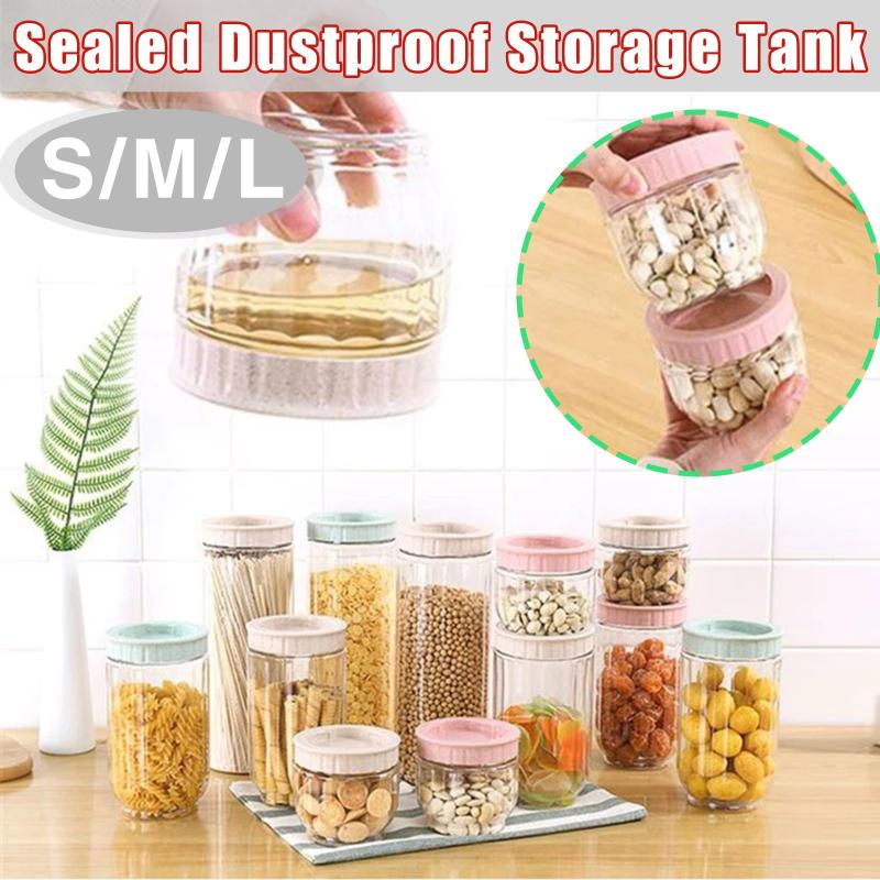 Kitchen Tarro para galletas Grains Sealed Jar Plastic Transparent Household Storage Tank latas selladas transparentes
Kitchen Tarro para galletas Grains Sealed Jar Plastic Transparent Household Storage Tank latas selladas transparentes
