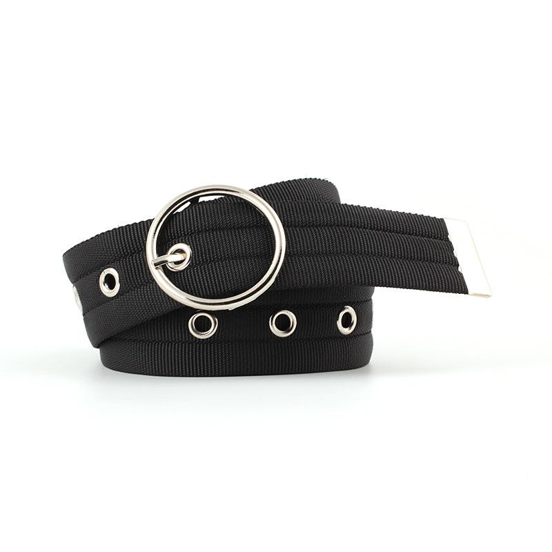 Woman's Weaving Canvas Belt Fashion Round Buckle Vintage Punk Long Belts For Women Jeans Strap Luxury Ladies Belt Pink 110*3cm, White
Woman's Weaving Canvas Belt Fashion Round Buckle Vintage Punk Long Belts For Women Jeans Strap Luxury Ladies Belt Pink 110*3cm, White