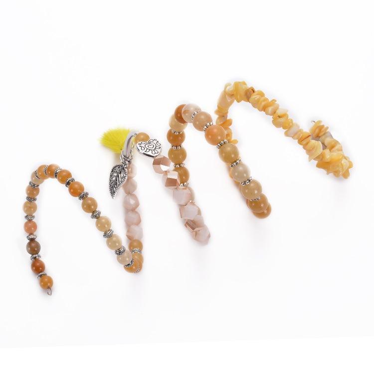 Leaves Love Accessories Copper Natural Crystal Winding Bracelet Natural Turquoise Multi-layer Multi-circle Unisex Charm Bracelet
Leaves Love Accessories Copper Natural Crystal Winding Bracelet Natural Turquoise Multi-layer Multi-circle Unisex Charm Bracelet
