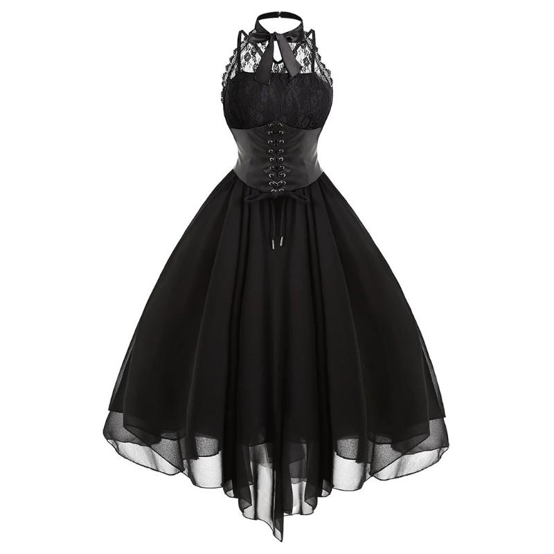 Women Sexy Black Princess Dress Sexy Vintage Punk Dress Sleeveless Deep O-neck Evening Party Club Short Mini #T1G, Red
Women Sexy Black Princess Dress Sexy Vintage Punk Dress Sleeveless Deep O-neck Evening Party Club Short Mini #T1G, Red