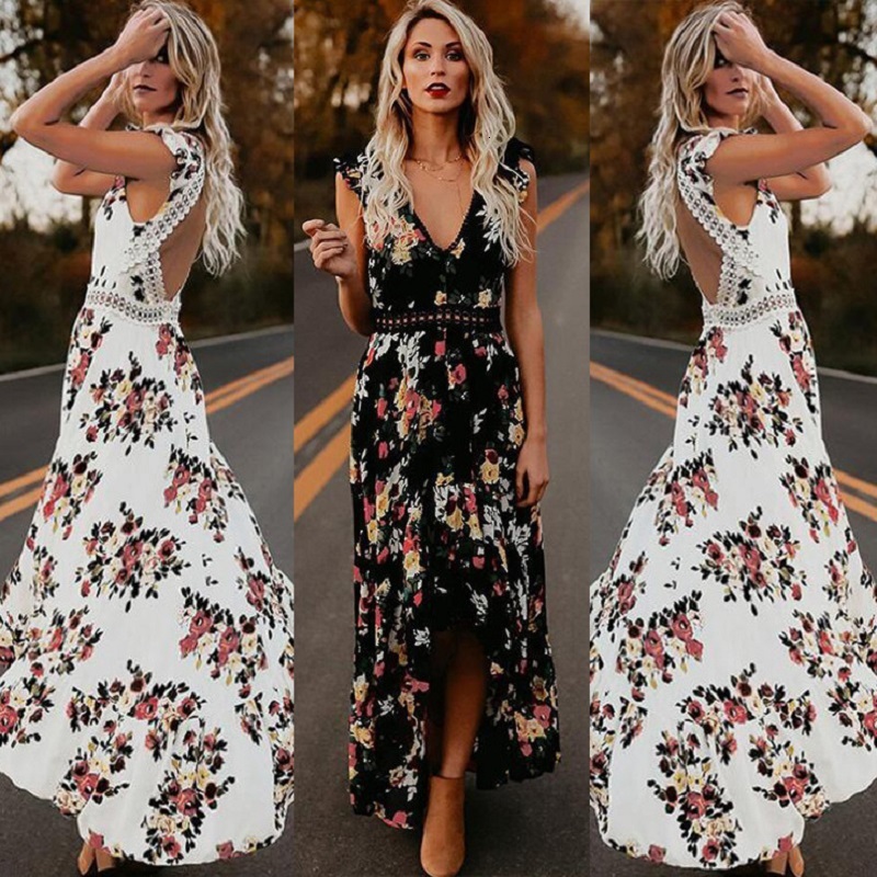 2021 New Women Maxi Irregular Boho Summer Floral Print Sexy V-neck Hem Es Holiday Bohemia Long Ladies Party Ly6w, Beige
2021 New Women Maxi Irregular Boho Summer Floral Print Sexy V-neck Hem Es Holiday Bohemia Long Ladies Party Ly6w, Beige