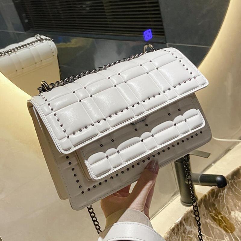 Rivet Flap Crossbody bag 2021 Fashion New High quality PU Leather Women's Designer Handbag Vintage Chain Shoulder Messenger Bag, Black
Rivet Flap Crossbody bag 2021 Fashion New High quality PU Leather Women's Designer Handbag Vintage Chain Shoulder Messenger Bag, Black