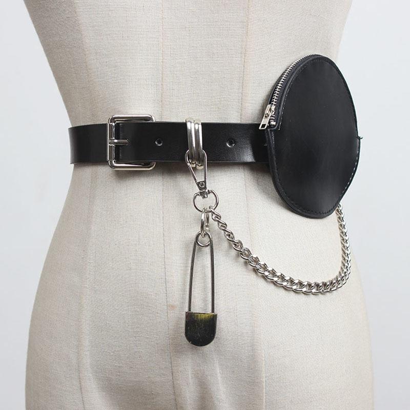 Belts SeeBeautiful Metal Chain Pin Buckle PU Leather Removable Mini Bag Waist Girdle Fashion 2021 Spring Women M855, Black
Belts SeeBeautiful Metal Chain Pin Buckle PU Leather Removable Mini Bag Waist Girdle Fashion 2021 Spring Women M855, Black