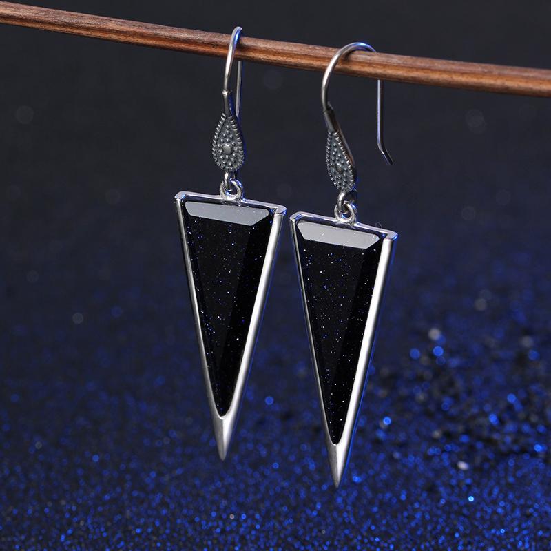 JIASHUNTAI 100% 925 Sterling Silver Earring For Women Vintage Natural Black Stones Earrings female Thai Silver Jewelry
JIASHUNTAI 100% 925 Sterling Silver Earring For Women Vintage Natural Black Stones Earrings female Thai Silver Jewelry