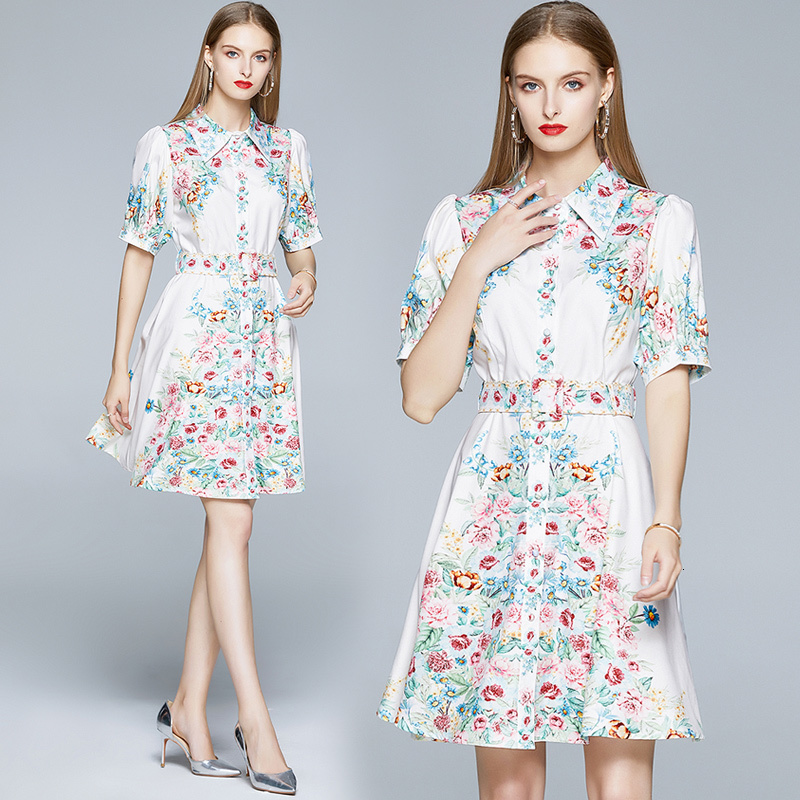 2021 New Merhcall Elegant Runway Summer Women's Sleeve Turn Down Neck Print Holiday Casual Short with Belt Uc67, White
2021 New Merhcall Elegant Runway Summer Women's Sleeve Turn Down Neck Print Holiday Casual Short with Belt Uc67, White
