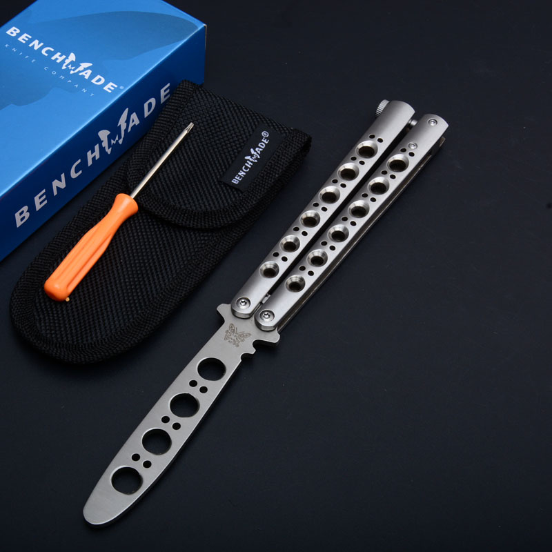 Classic BENCHMADE channel construction butterfly training knife not sharp BM41 BM42 BM43 BM46 BM47 BM49 adjustable jilt Free-swinging knife
Classic BENCHMADE channel construction butterfly training knife not sharp BM41 BM42 BM43 BM46 BM47 BM49 adjustable jilt Free-swinging knife