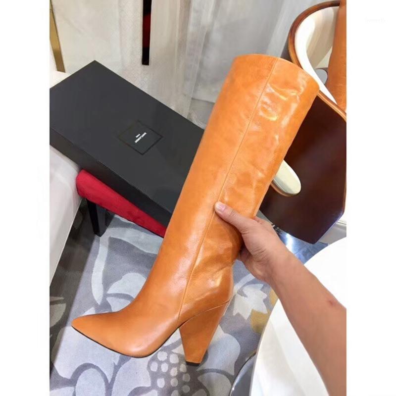 Spike Heel Long Boots Real Picture Cow Leather Top Quality Pointed Toe Over The Knee Runway Woman Party Boots Fashion Ladies1, Black
Spike Heel Long Boots Real Picture Cow Leather Top Quality Pointed Toe Over The Knee Runway Woman Party Boots Fashion Ladies1, Black