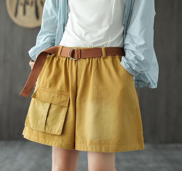 FairyNatural Summer Women Plus Size Cotton Shorts Elastic Waist Loose 2020 Ladies New Casual Pocket Vintage Short Trousers, Beige
FairyNatural Summer Women Plus Size Cotton Shorts Elastic Waist Loose 2020 Ladies New Casual Pocket Vintage Short Trousers, Beige
