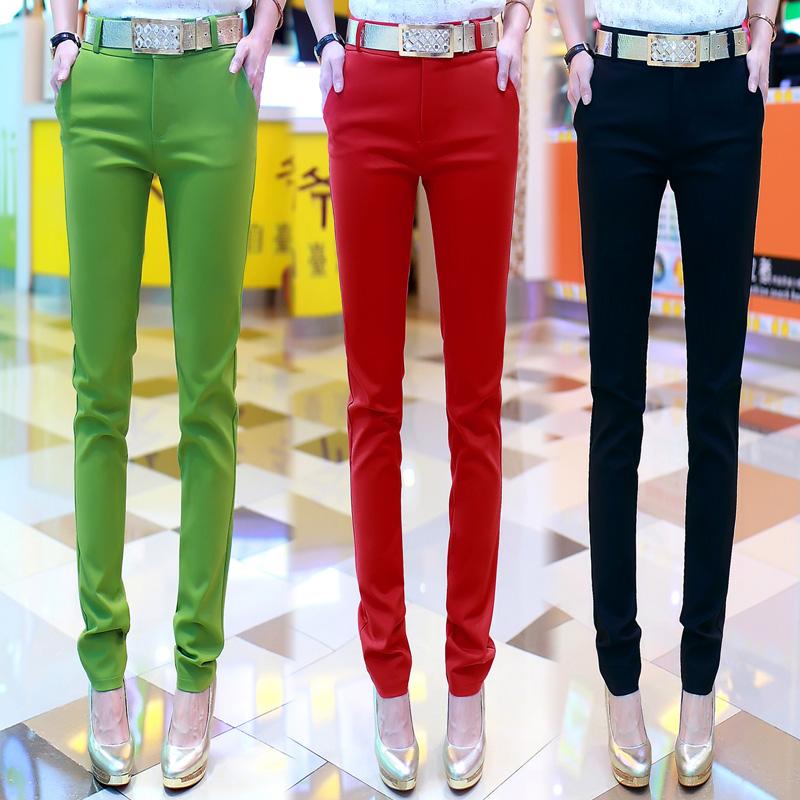 Women Pencil 2020 Autunm High Waist Bodycon Ladies Trousers Candy Color Casual Elastic Slim Belted Pants Pantalon Mujer, White
Women Pencil 2020 Autunm High Waist Bodycon Ladies Trousers Candy Color Casual Elastic Slim Belted Pants Pantalon Mujer, White